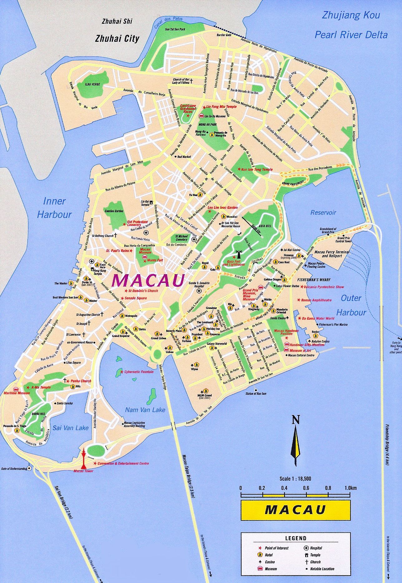 Macau mapa 695560
